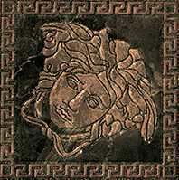 Керамогранит 240383 MARBLE TOZZETTO MEDUSA NERO LEV 14,4x14,4