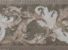 Керамогранит 240236 MARBLE FASCIA BAROCCA GRIGIO LEV 14,4x58,5