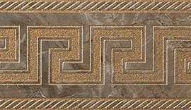 Керамогранит 240207 MARBLE FASCIA GRECA MARRONE SAB 11,5x58,5
