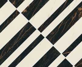 Керамогранит 240521 MARBLE MOSAICS OPTICAL NERO-BIANCO 58,5x58,5