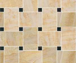 Керамогранит 240532 MARBLE MOSAICS INTRECCIO ORO-NERO 29,1x29,1