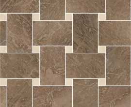 Керамогранит 240536 MARBLE MOSAICS INTRECCIO MARRONE-BEIGE 29,1x29,1
