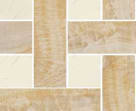 Керамогранит 240454 MARBLE MOSAICS CHESTERFIELD ORO/BIANCO 29,1x29,1