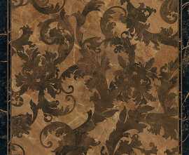 Керамогранит 240073 MARBLE CASSETTONE FOGLIA NERO RETTIFICATO LAPPATO 58,5x58,5