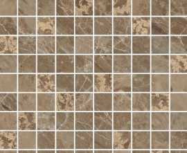 Керамогранит 240827 MOSAICS T100 DECORATO MARRONE 29,1x29,1