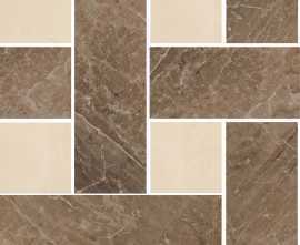 Керамогранит 240452 MARBLE MOSAICS CHESTERFIELD MARRONE/BEIGE 29,1x29,1