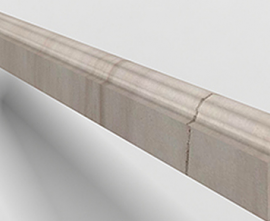 Керамогранит PJG-YXXT006-AEBS 06 Molding Diana White 120x2.5