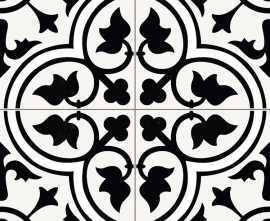 Керамогранит Dover Black Pre 45x45
