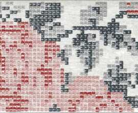 Керамогранит 1047606 DOCKLANDS INSERTO FLOWERS WHITE S/1 8,6x26
