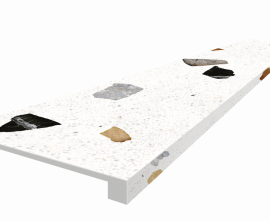 Ступени 620070002369 Palladio White Scalino Front 33x120