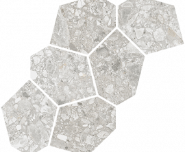 Мозаика Mosaico Aymaras Gris 24.2x39.5