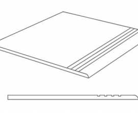 Ступени Peldano Orsa-CR Beige R11 44.3x89.3