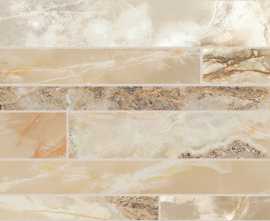 Мозаика 767773 Onyx&More Golden Blend Satin Modulo Listello SF 30x60