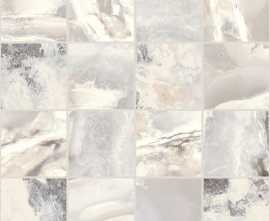 Мозаика 767783 Onyx&More White Blend Satin Mosaico 6mm 7,5x7,5 30x30
