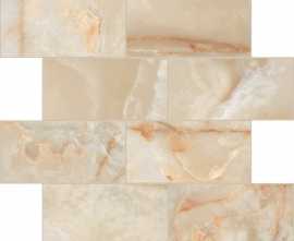 Мозаика 767708 Onyx&More Golden Onyx Satin Modulo Muretto 6mm 7,5x15 30x30