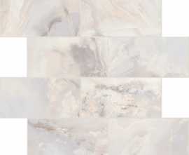 Мозаика 767703 Onyx&More White Onyx Glossy Modulo Muretto 6mm 7,5x15 30x30