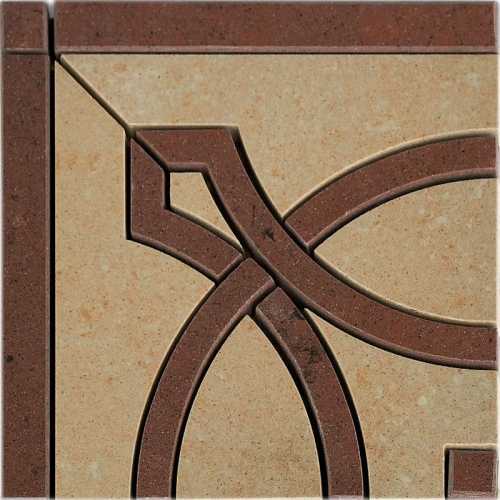 Керамогранит Angolo Rinascimento B Palissandro (Madras Pink, Palissandro) 15x15