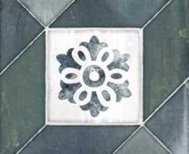 Керамогранит Elegance Deco Blu Green 20x20