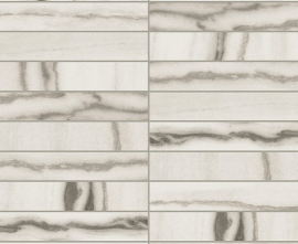 Мозаика 756310 Prexious White Fantasy Mosaico 3x15 Glossy 30x30