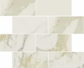 Мозаика 753303 I Classici Calacatta Gold Muretto Sfalsato Matte 7.5x15 6mm 30x30