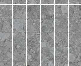 Мозаика K9475138R001VTE0 Ceppostone Мозаика Темно-серый Матовый R10B 7Рек 5x5 30х30