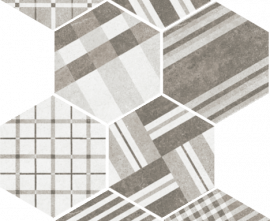 Керамогранит 22101 Hexatile Cement Geo Grey 17,5x20