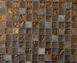 Мозаика MMB 18 Камень и стекло 30x30 (чип 2.3x2.3)