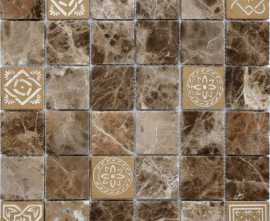 Мозаика Art Emperador dark MAT 48x48x8 300x300x8
