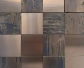 Мозаика PIX1017 из меди 75x75 300х300x8/11