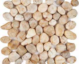 Мозаика PIX265 Мозаика из гальки Bianco Natura stone 30.5х30.5