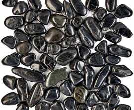 Мозаика PIX264 из гальки Blaсk stone 30.5х30.5