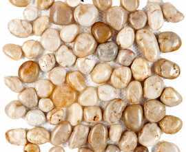 Мозаика PIX267 Мозаика из гальки White stone 30.5х30.5