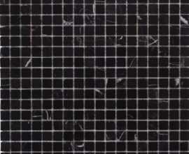 Мозаика МЧ-п6-15 Nero Marquina 1,5х1,5 30х30