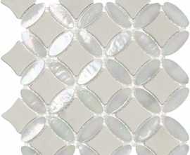 Мозаика L244007331 Victorian Island Star White 24x24