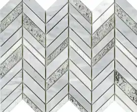 Мозаика L241714811 Constellation Chevron White 25,2x30,4
