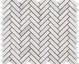 Мозаика L241712831 Lines Minicambric Persian White Classico 25,5x28