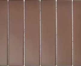 Мозаика Y45P827 Strip Коричневая матовая 4.5x19.5 28.8x19.5
