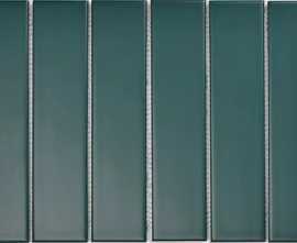 Мозаика Y45P811 Strip Зеленая матовая 4.5x19.5 28.8x19.5