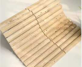 Мозаика PIX 362 Yellow Travertine, Convex Матовая 20х151 300х305х12