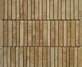 Мозаика PIX 358 Yellow Travertine Полированная 10/12/15*100 300х305x8