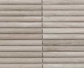 Мозаика PIX348 White Wooden, Convex матовая 20х151 300х305х12