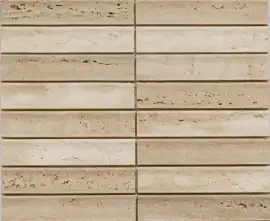 Мозаика PIX343 Yellow Travertine, Concave матовая 30х151 305х318х12