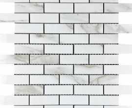 Мозаика Mosaic Statuario Eva brick bone 32.1x29.9
