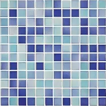 Мозаика VC.2.01.1412 Versicolor Mosaic Turkuoise-Dark Blue 2,5x2,5 30x30
