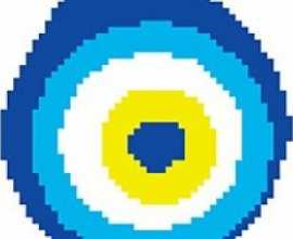Мозаика SD-102 Porcelain Mosaic Design Evil Eye Bead 4 5x5 (360x390)