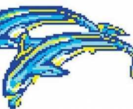 Мозаика Y745-3 Porcelain Mosaic Design Dolphin-13 5x5 (570x300)
