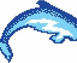 Мозаика Y245-1 Porcelain Mosaic Design Dolphin-2 5x5 (450x270)