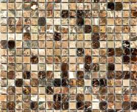 Мозаика 7M022-15P (Emperador Dark) мозаика Мрамор 15x15 305х305