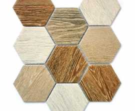 Мозаика Wood comb 29.5x25.6