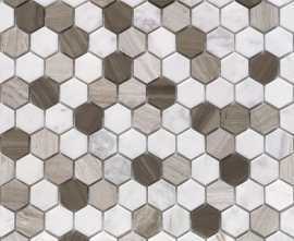 Мозаика Pietra Mix 3 MAT hex 18x30x6 285x305x6